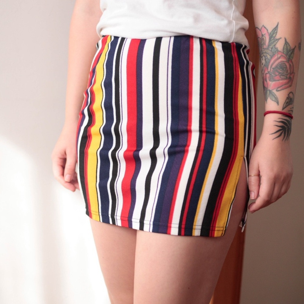 Shein Multicolored Mini Skirt